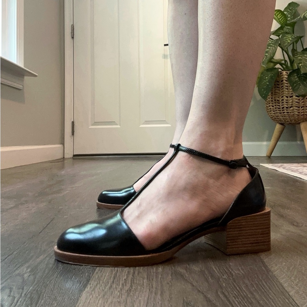 3.1 Phillip Lim Black Augustine T Strap Closed Toe Sandals Size 40